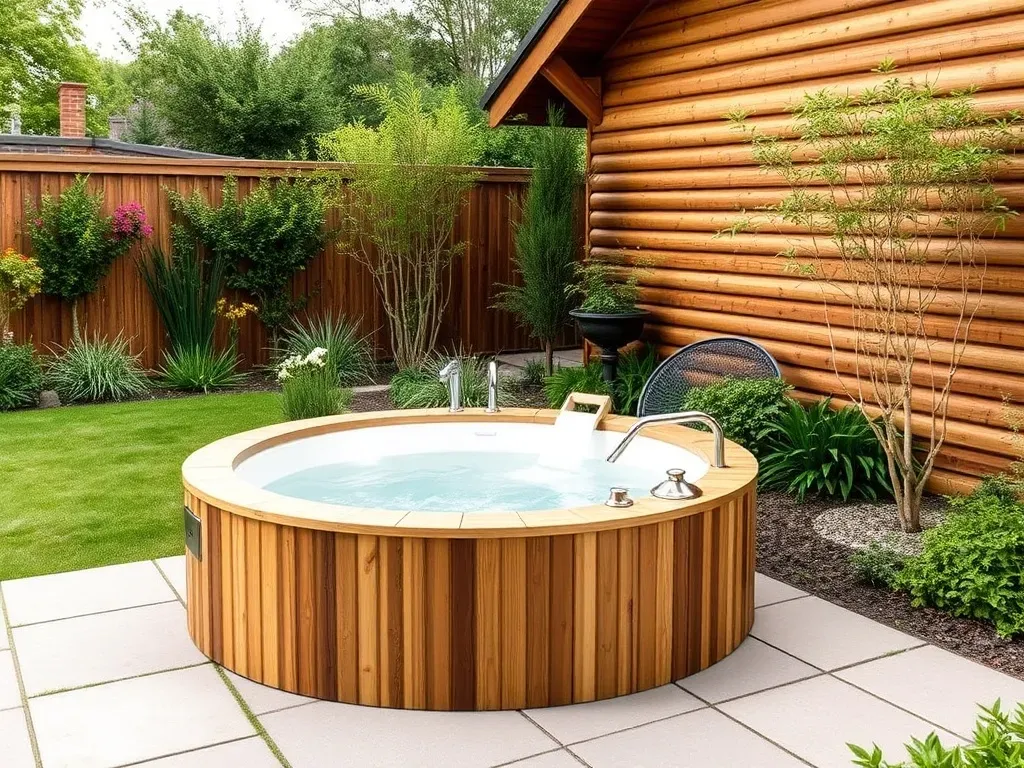 Zewnętrzny system grzewczy w balii ogrodowej